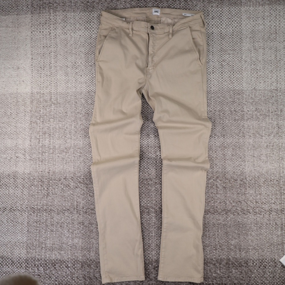 Edwin Mason Slim Chino Mens 34 Beige Excellent Made in USA Stretch Trousers